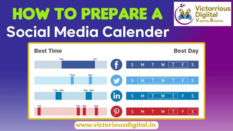 How To Prepare a Social Media Calendar - Victorious Digital