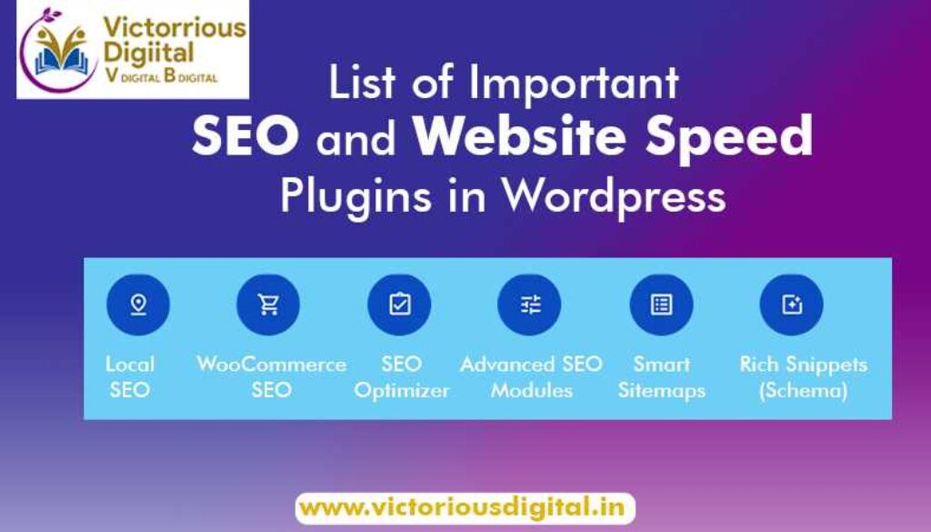 List of Important SEO and website speed plugins in wordpres
