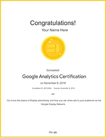 Google Analytics Certification