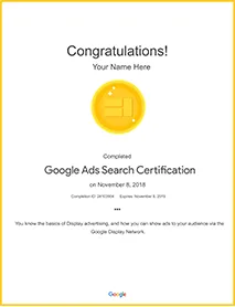 Google Ads Search Certification