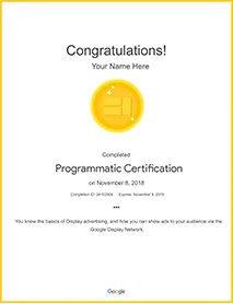 Programmatic Certification