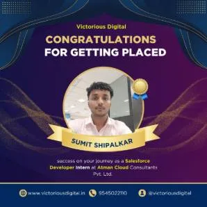 Salesforce Student Sumit Shipalkar - Victorious Digital