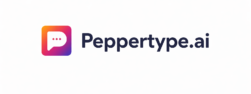 Peppertype.ai logo on white background Peppertype.ai logo on white background