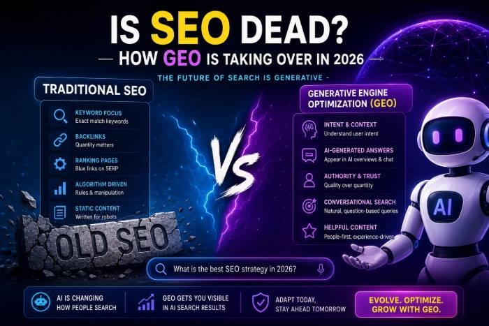 Is SEO Dead How? GEO is Taking Over in 2026 - Victorious Digital
